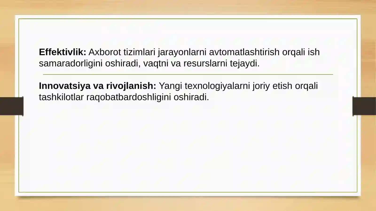 Axborot Tizimlarining Tasnifi 4