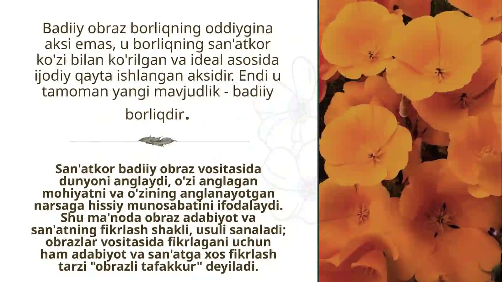Adabiyot nazariyasi amaliy mashg'uloti 4