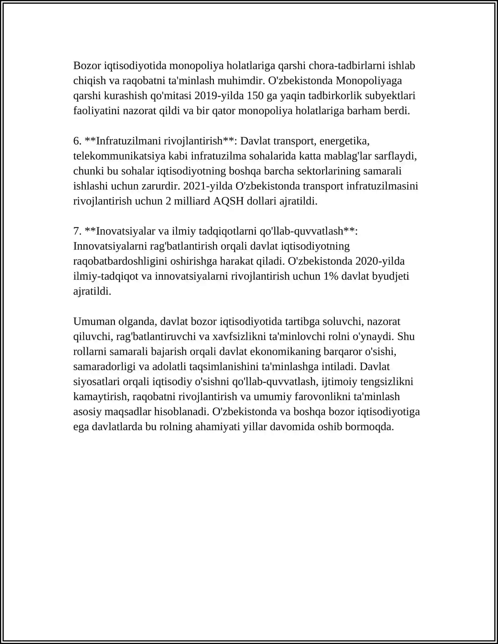 DAVLATNING IQTISODIY ROLI 4