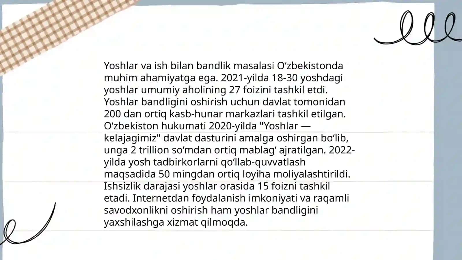Yoshlar maqsadli guruxi 4
