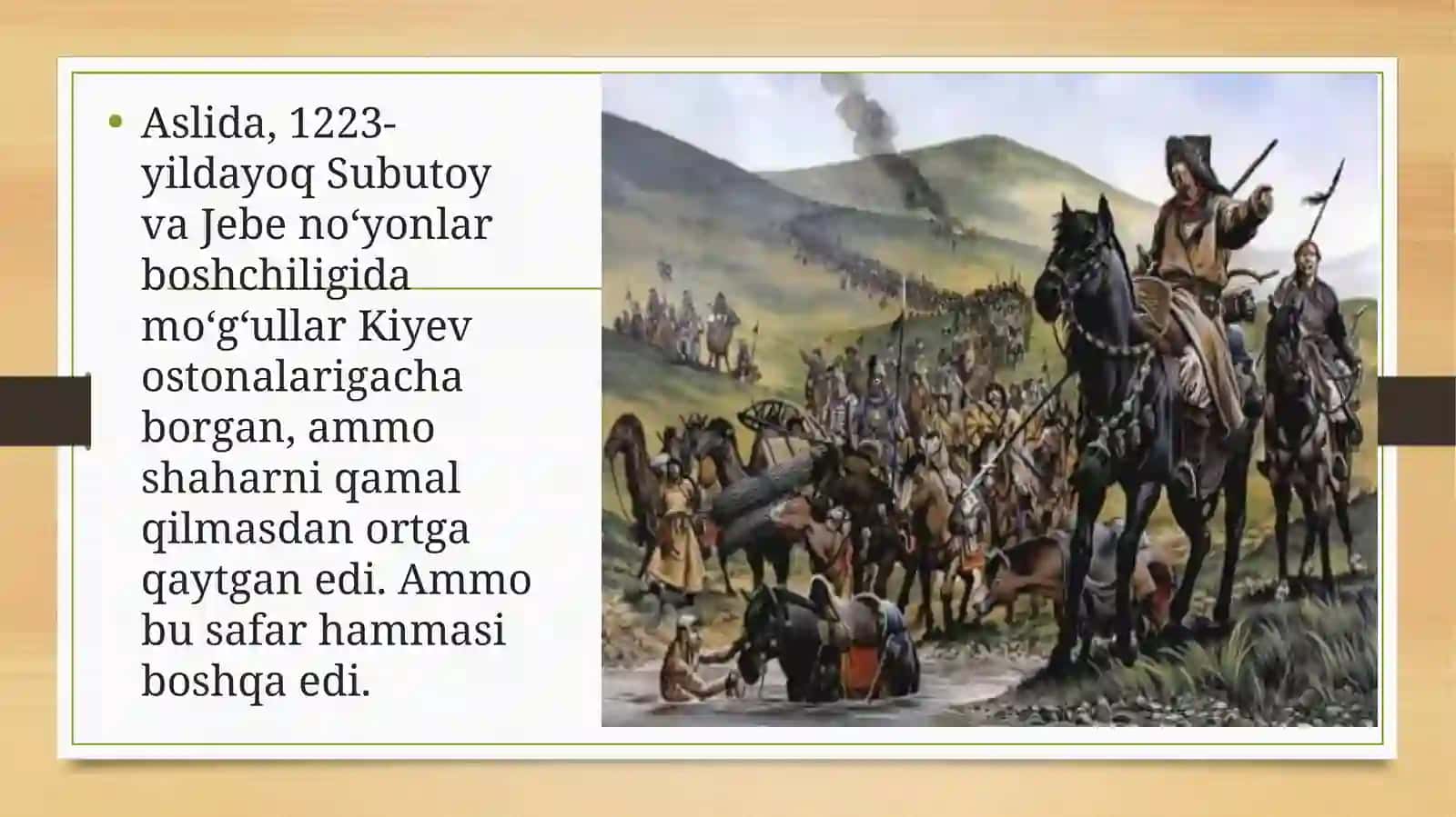 Oltin O‘rda xonligi vujudga kelishi 4