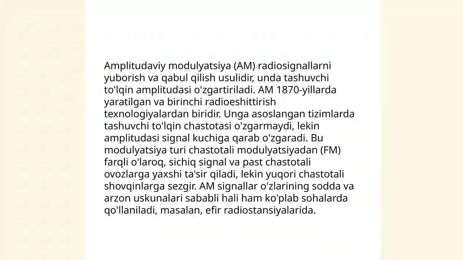 Modulyatsiya va demodulyatsiya jarayonlari nimadan iborat 4