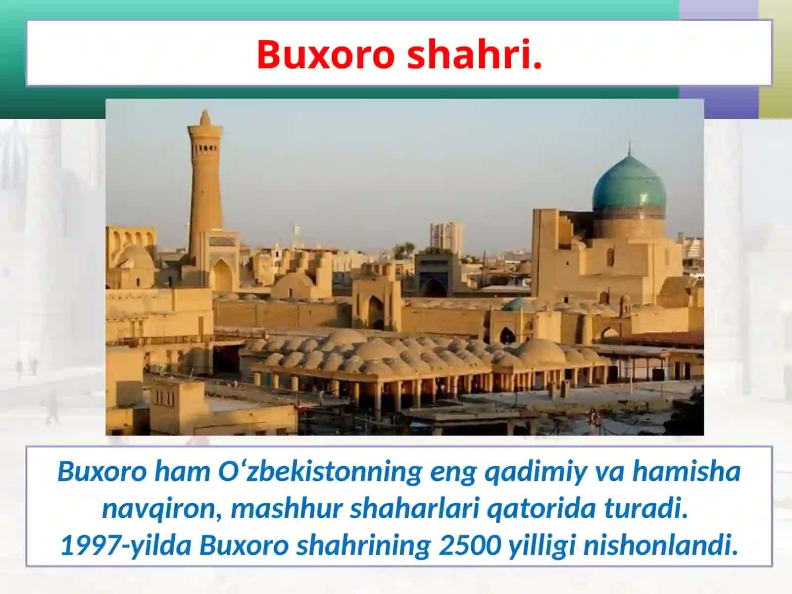 O’zbekistonning tarixiy shaharlari 4