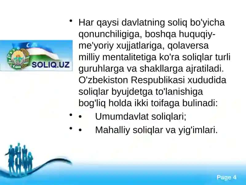 Soliqlarning turlari va funksiyalari 4
