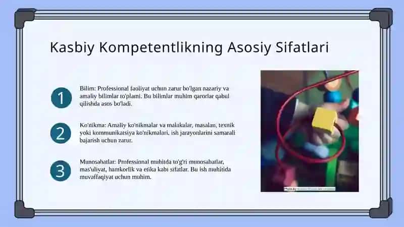 Kasbiy kompetentlik sifatlari. 4