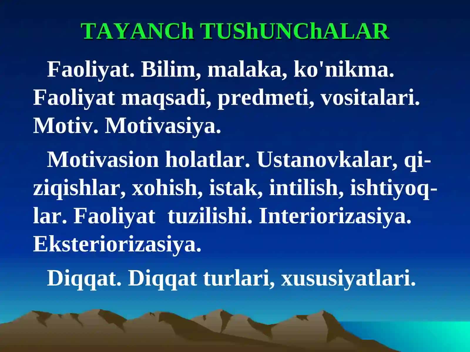 FAOLIYAT VA XULQ MOTIVASIYASI 4