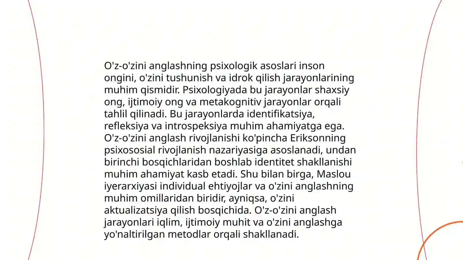 O'z-o'zini anglash psixodliagnostika 4