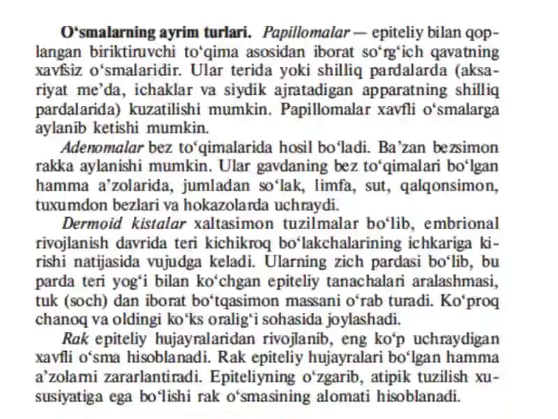 Xavfli o‘smalar haqida 4