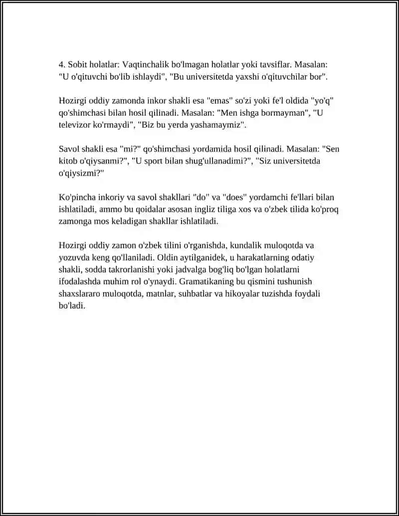INGLIZ TILI ZAMONLAR/VID 4