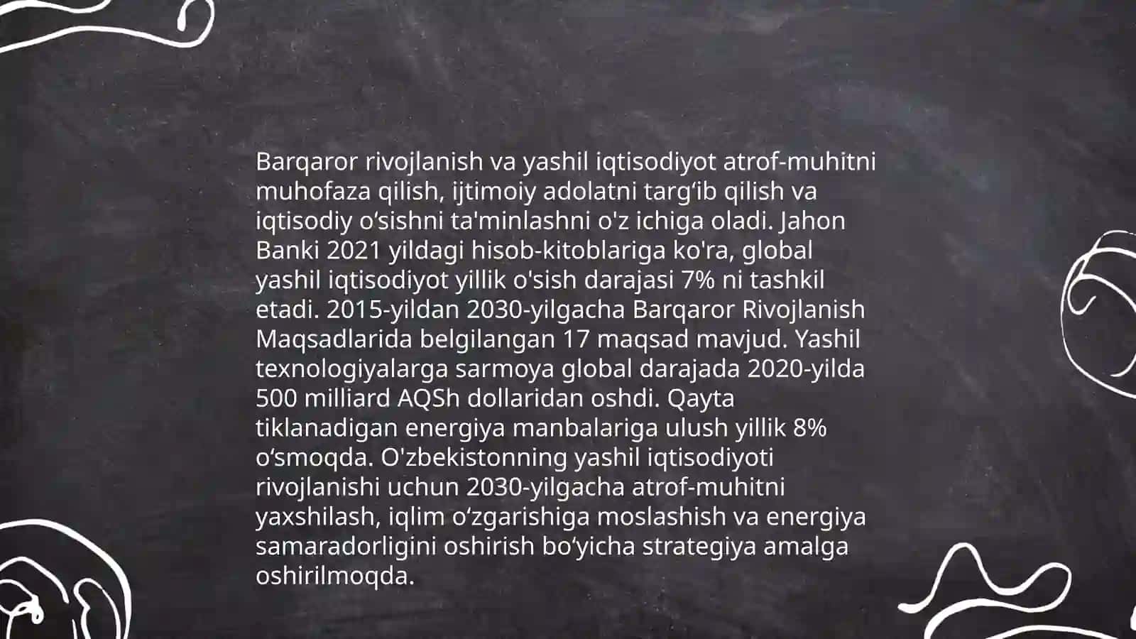Yashil iqtisodiyotni baholash ahamiyati va indikatori 4