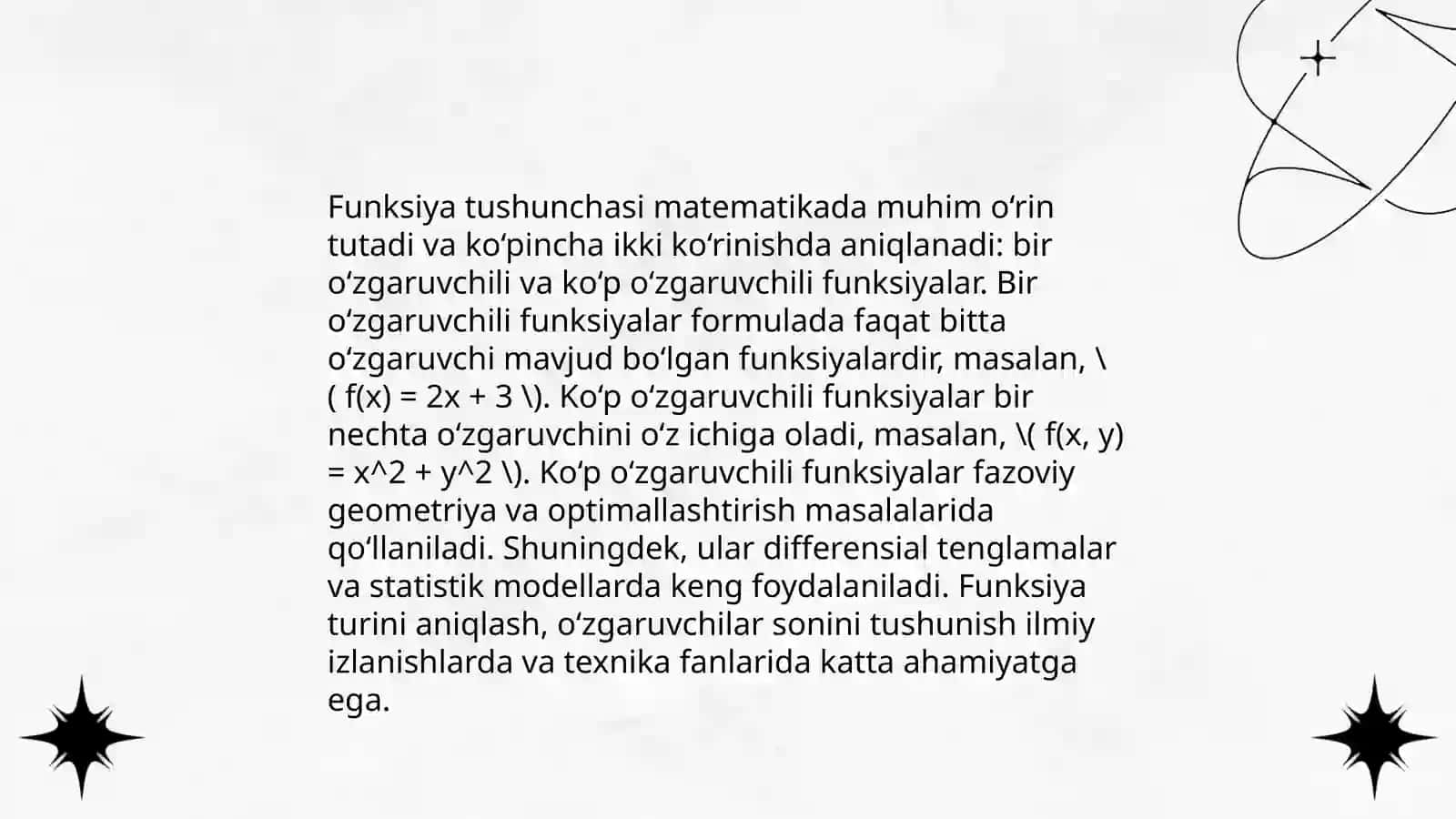 Köp òzgaruvchili funksiyaning tòla differensiali 4