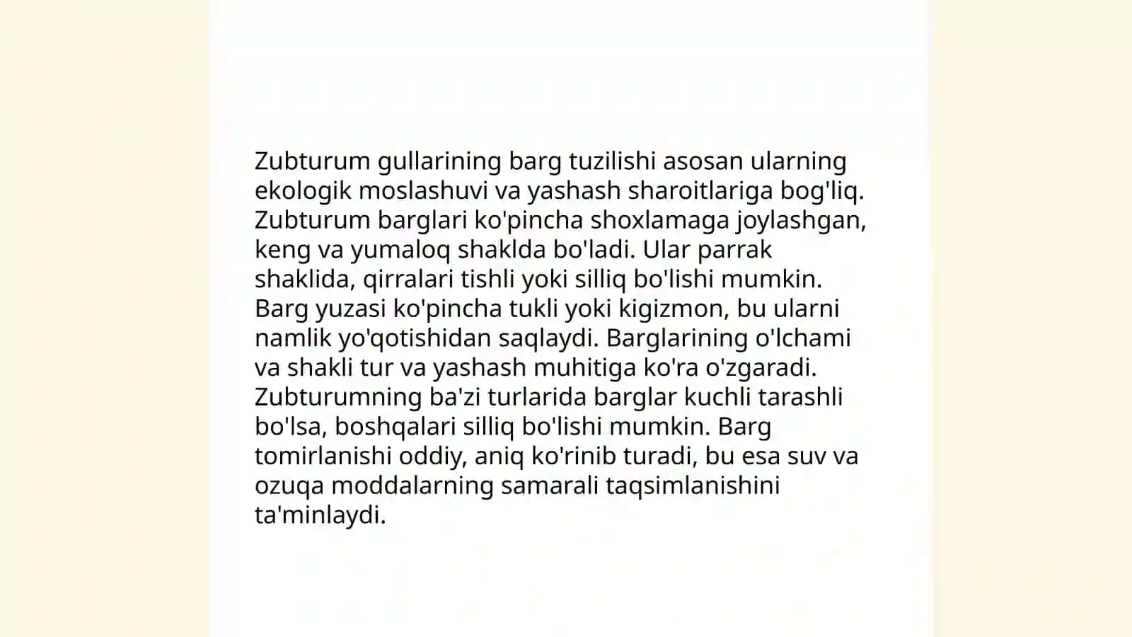 Zubturum o‘simligi gullarining anatomiyasi 4