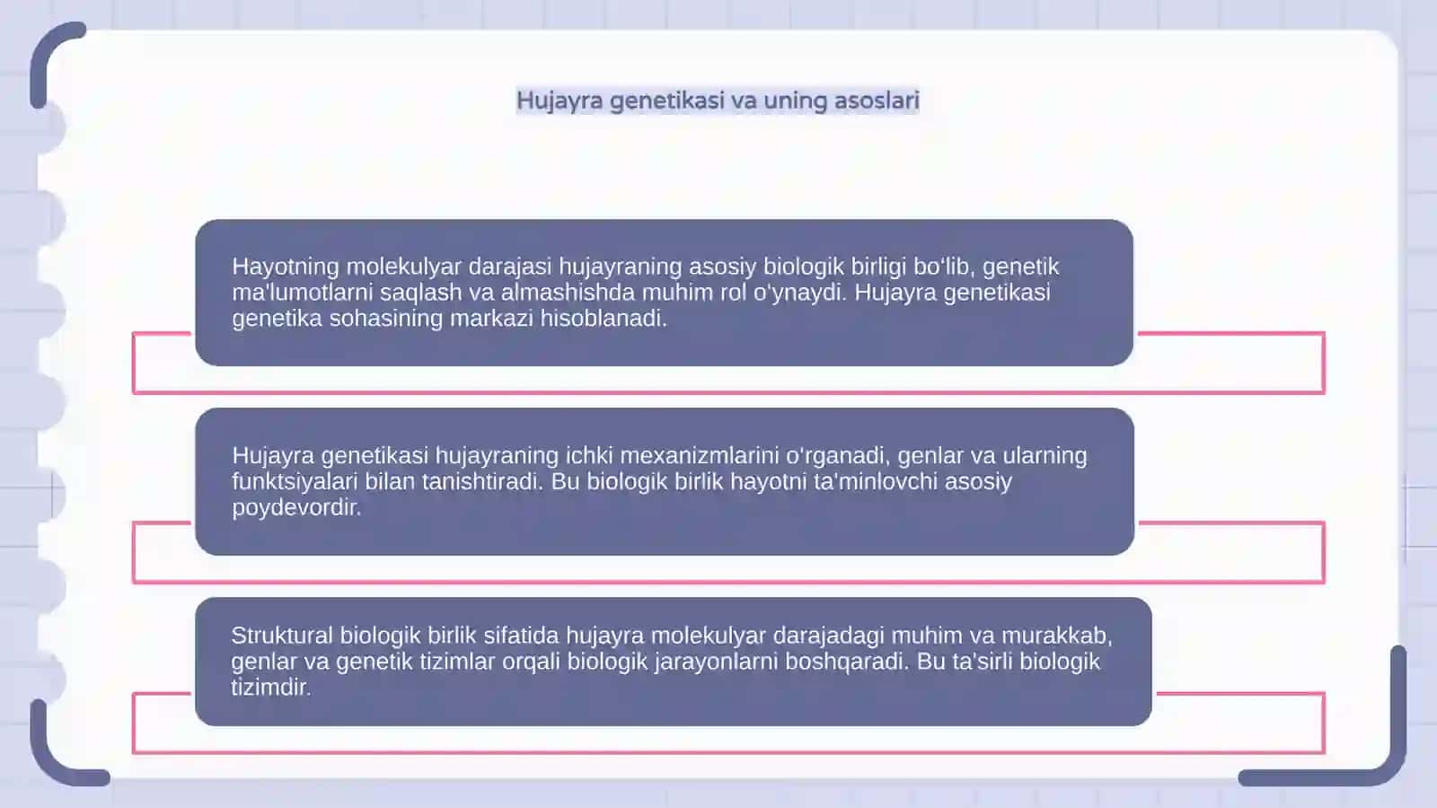 Hayotning molekulyar darajasi 4