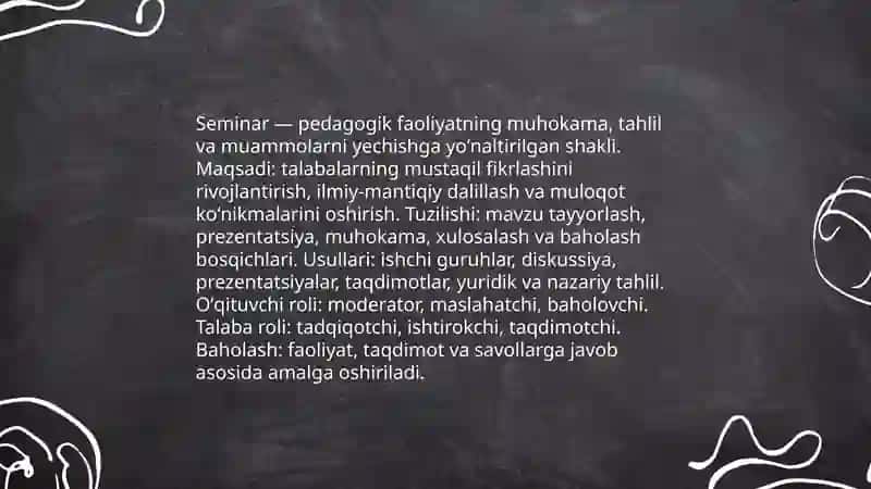 Taʼlimni tashkil etish shakllari 4