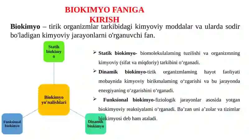 Biokimyo faniga kirish 4
