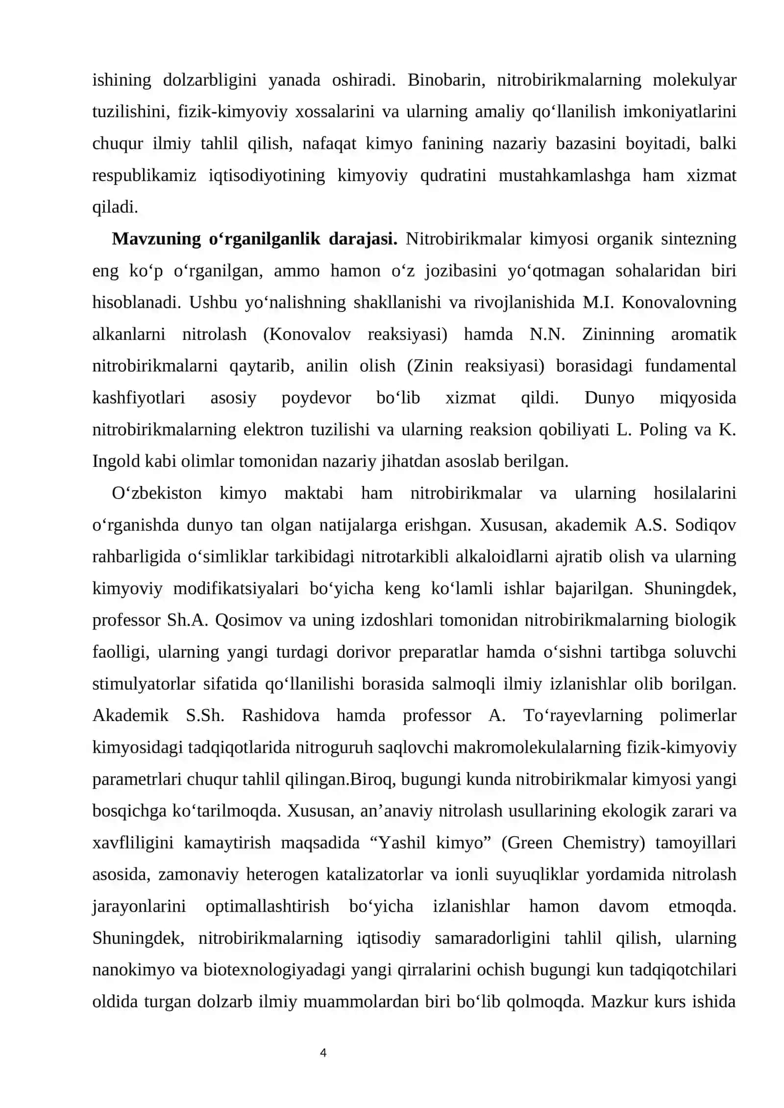 Nitrobirikmalar va ularning xossalari 4