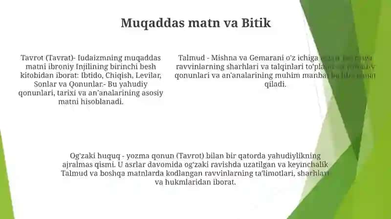 Yaxudiylik Dini 4