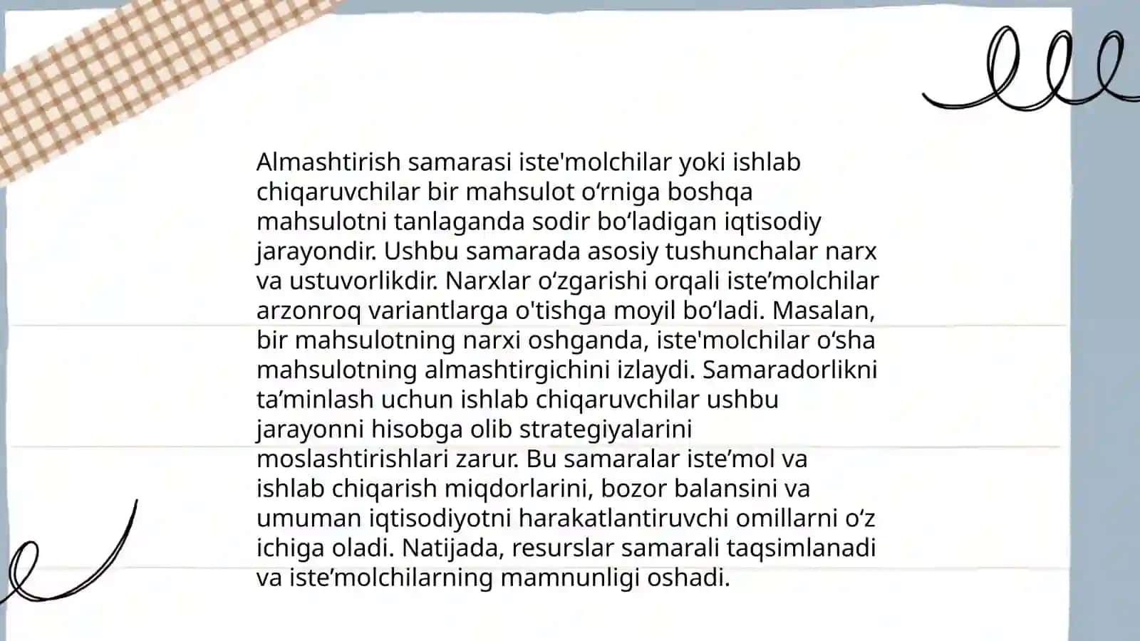 Almashtirish samarasini va daromad samarasini amalda qo'llash 4