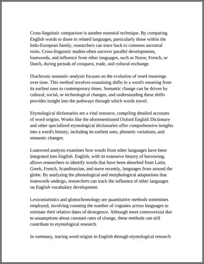 RESARCHING RTYMOLOGY OF WORDS 4
