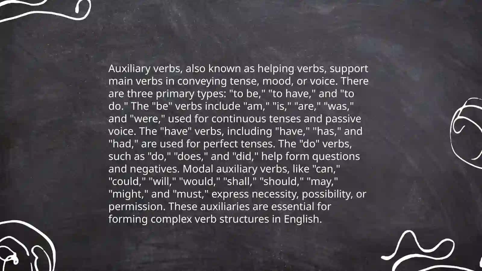 Suffixes of Auxiliary Verbs 4