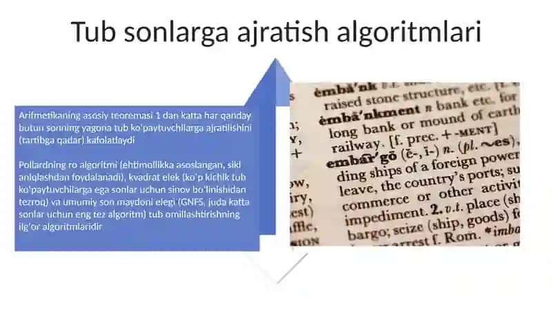 Tub sonlarning yagona faktorizatsiyasi 4