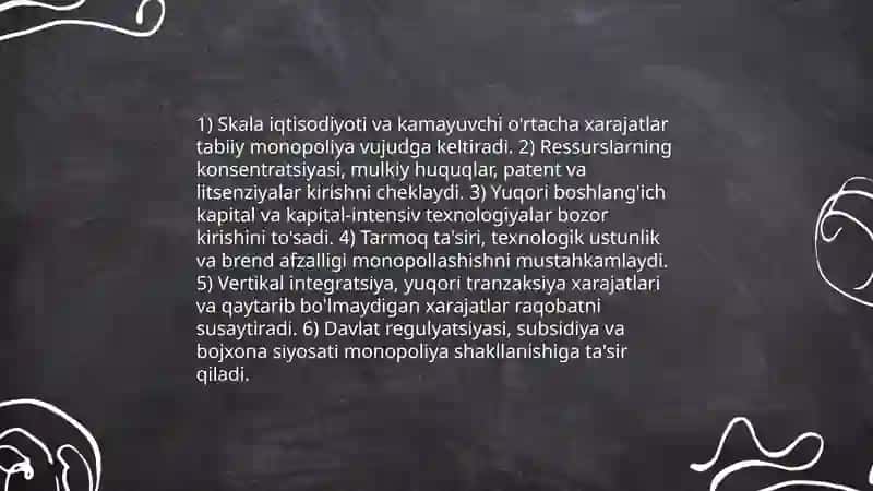 Monopoliyalarning iqtisodiy asosi va ularning turlari 4