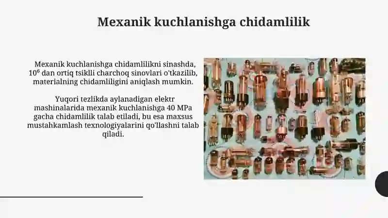 Elektr mashinalarning termik va mexanik xususiyatlari 4