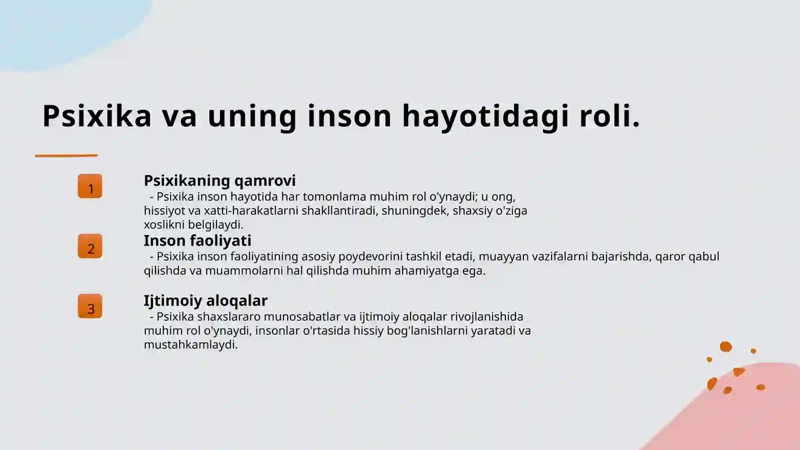 Psixika haqida umumiy tushuncha 4