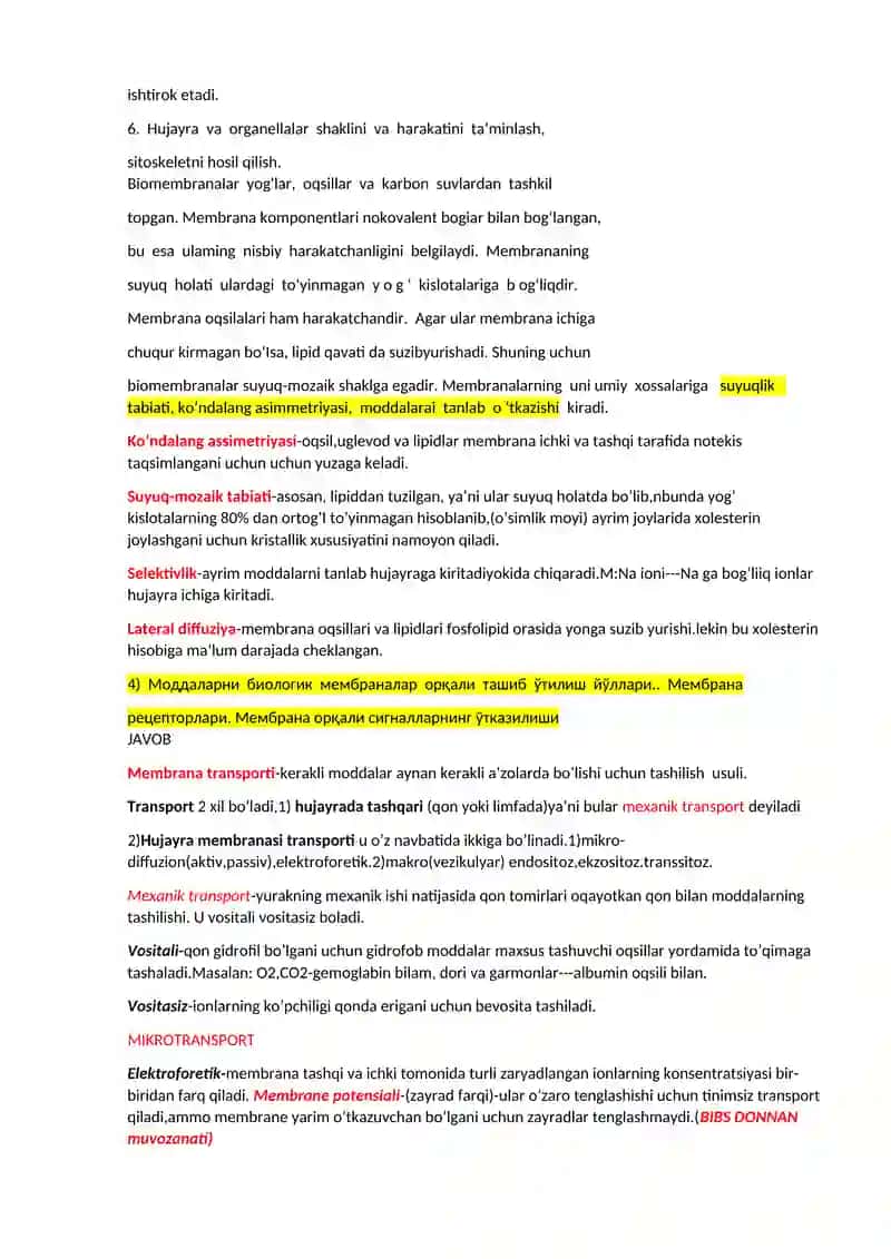 BIOLOGICAL CHEMISTRY 4