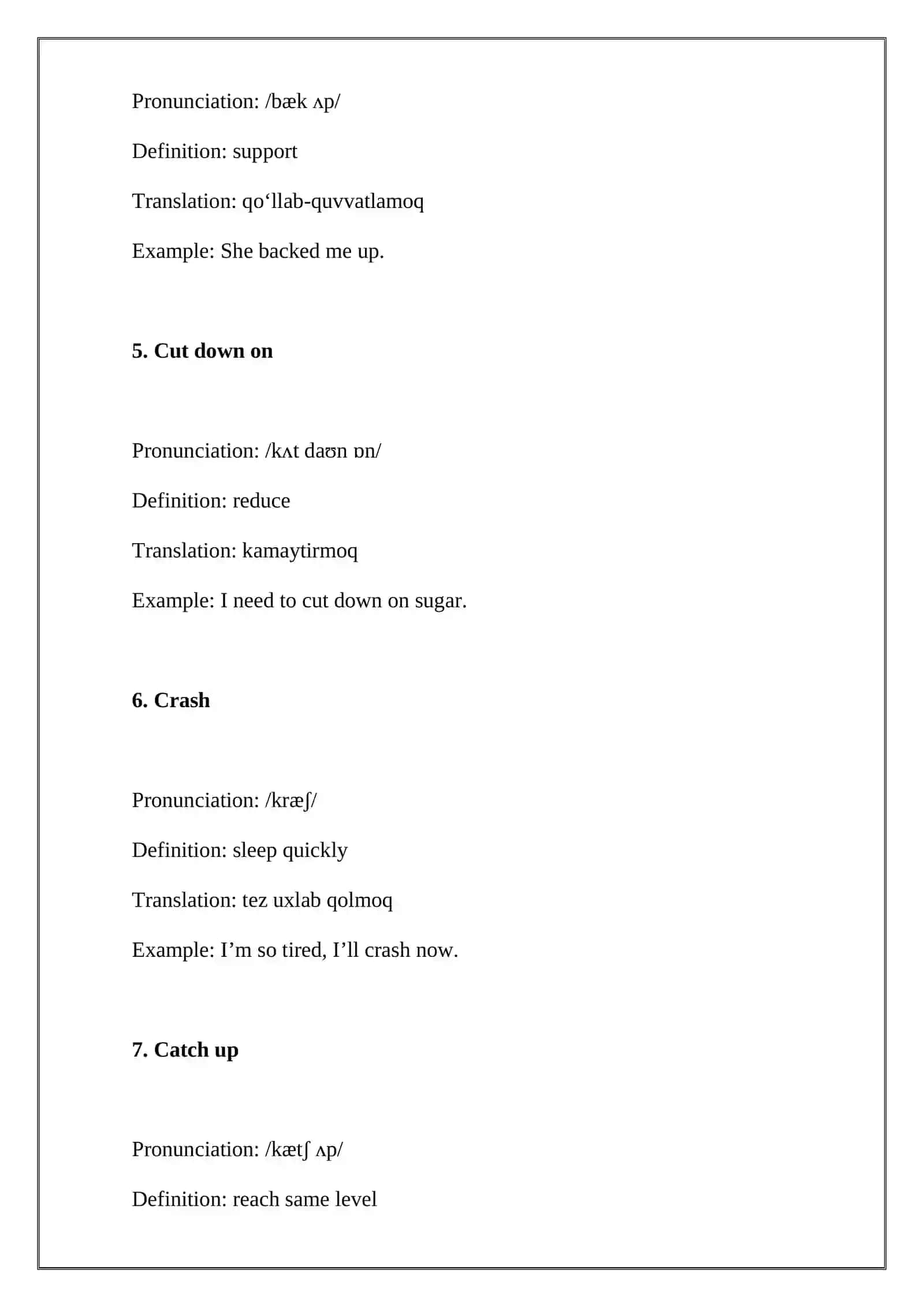 Introduction to the Dictionary of Colloquial Words 4