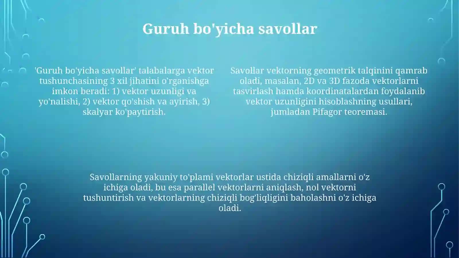 Vektor tushunchasi 4