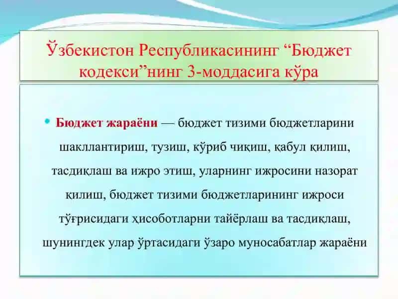 Byudjet jarayoni 4