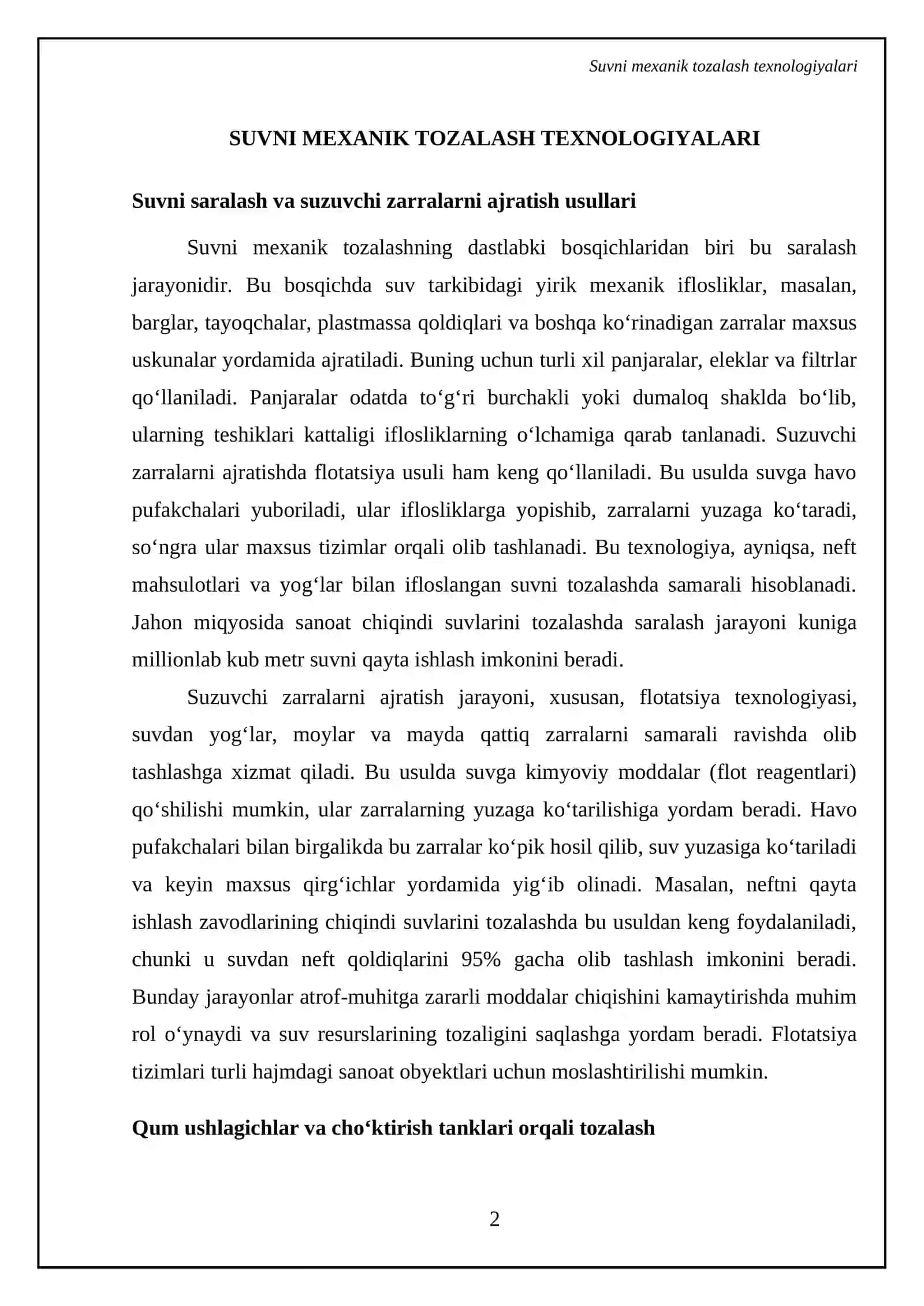 Suv tozalash usullari 4