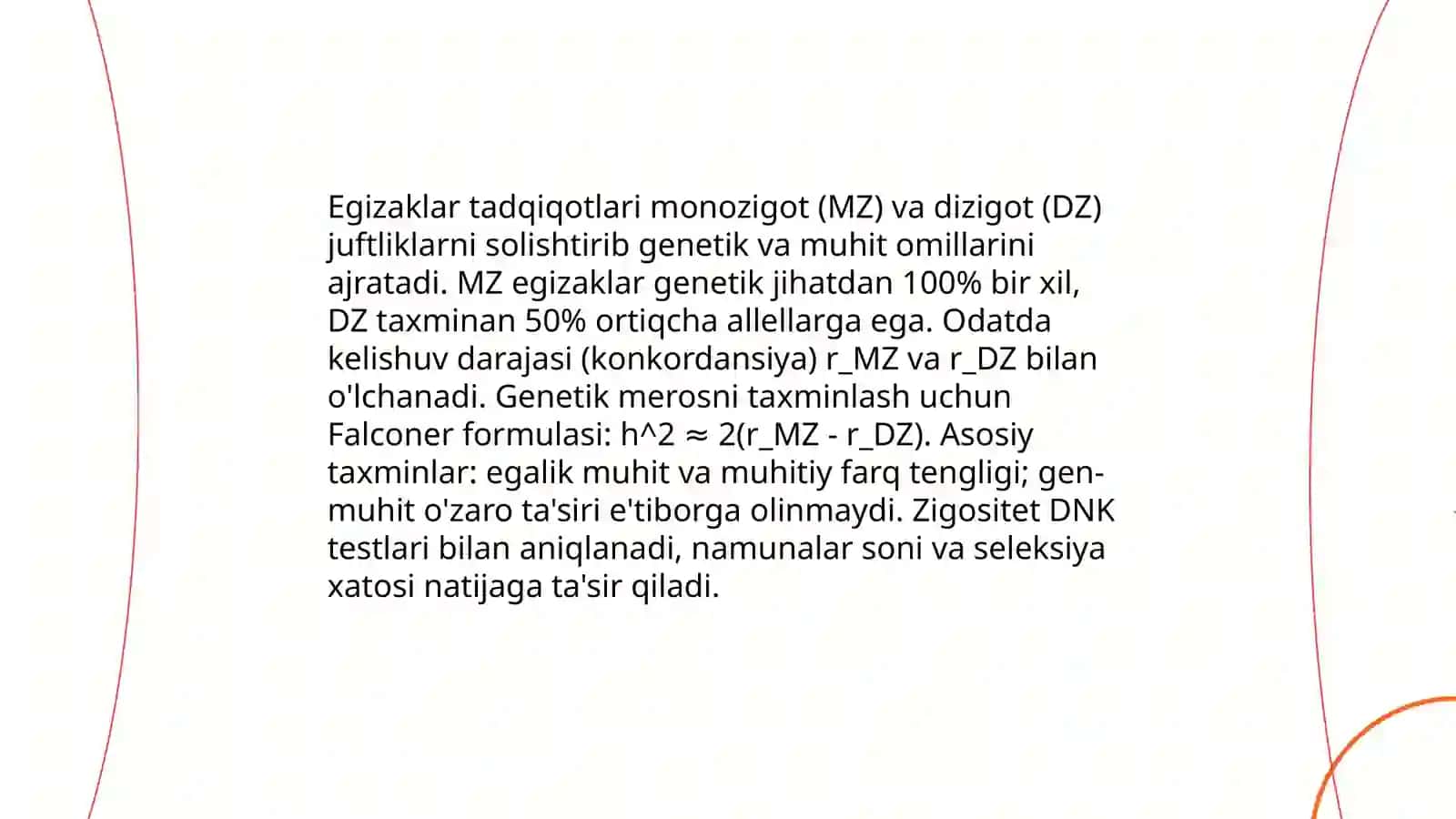 Odamlar genetikasini o'rganish usullari 4