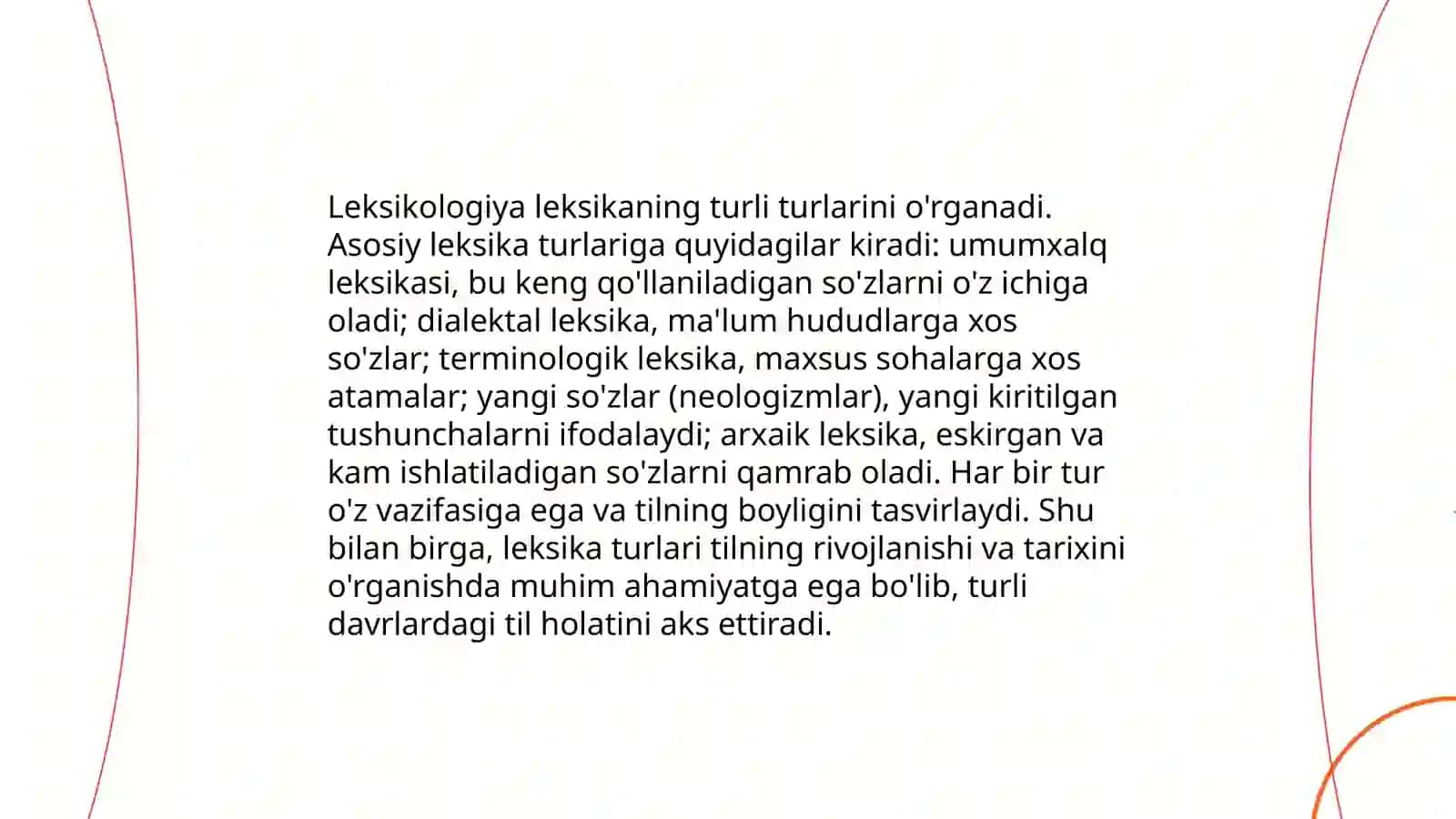 Leksikologiya haqida umumiy ma'lumot 4