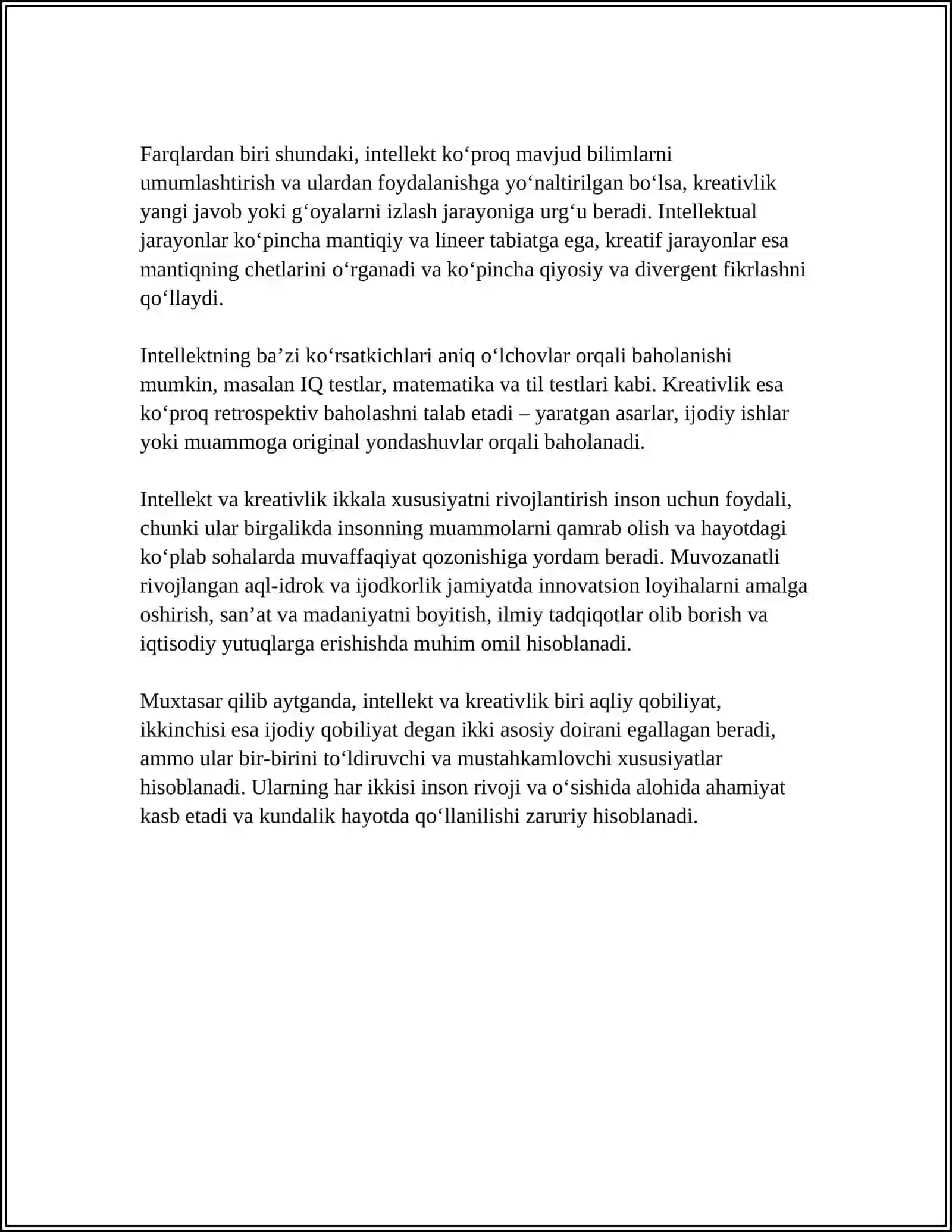 INTELEKT VA KRYATIVLIK 4