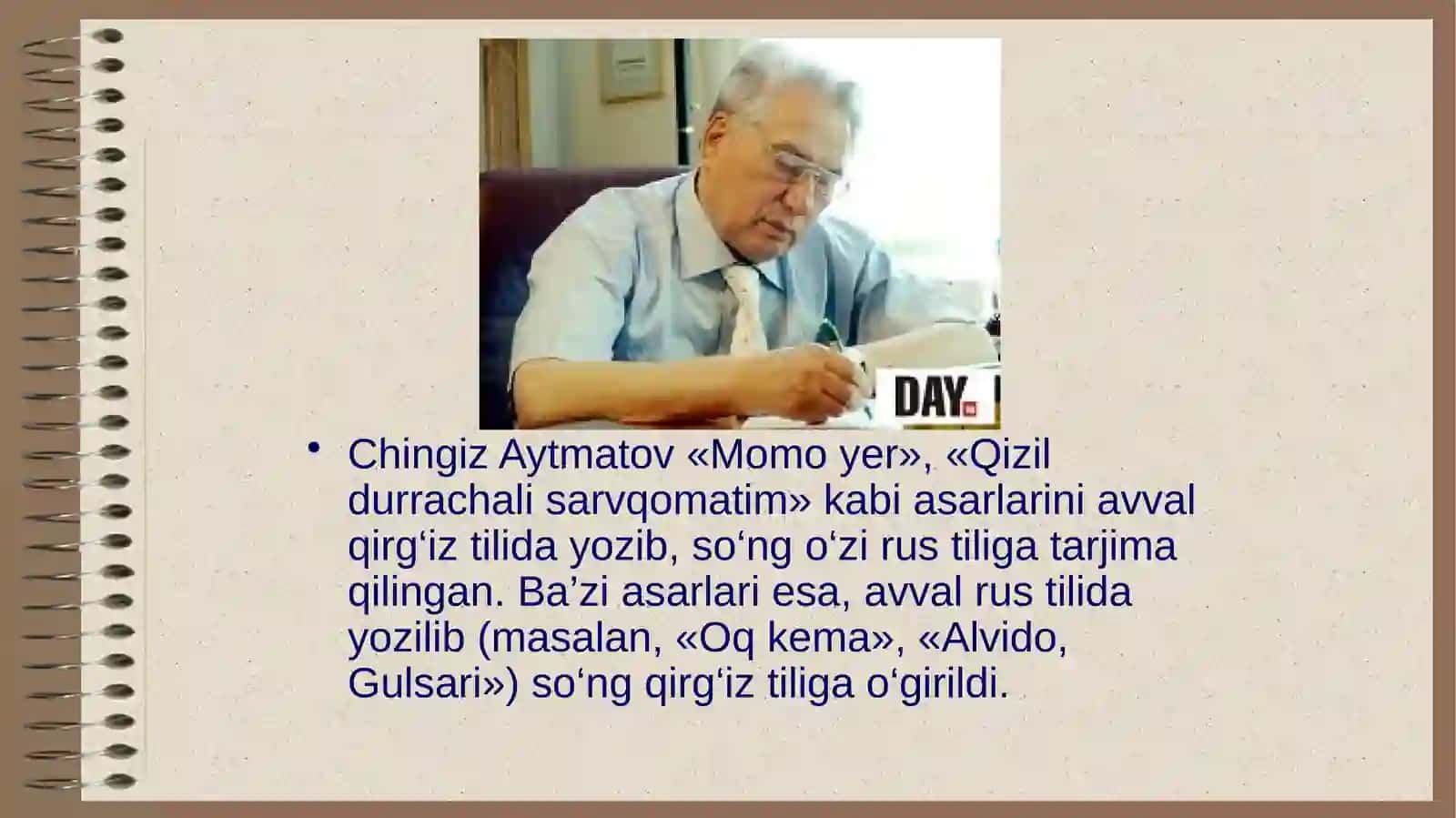 Chingiz Aytmatov hayot yo`li 4