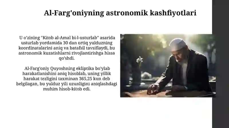 Ahmad al-Farg'oniy vauningmerosi 4