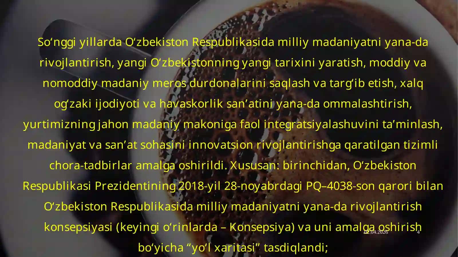 Madaniyat va san’at namunalarini muzeylashtirish 4
