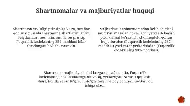 Tadbirkorlik huquqiy munosabatlari 4