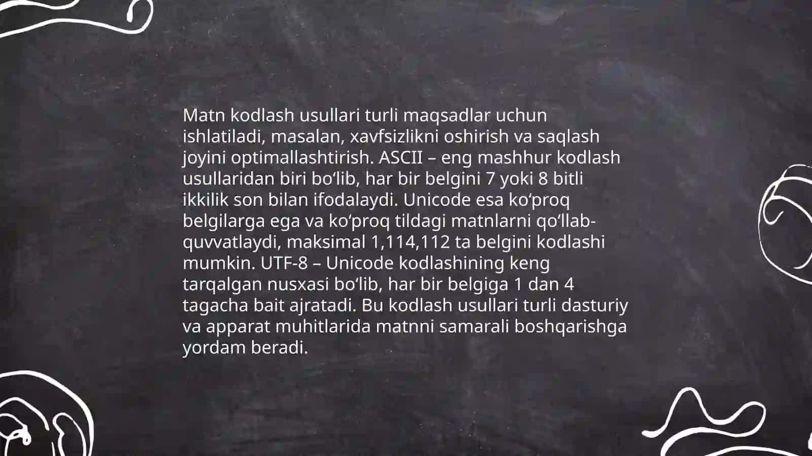 Axborot kodlashning asosiy tushunchalari 4