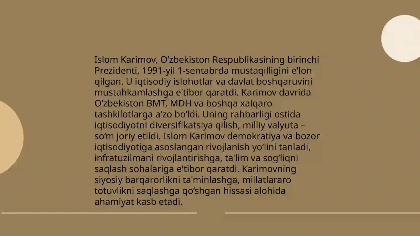 Islom Karimovning hayoti va faoliyati 4