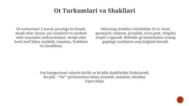 Ot soʻz turkumi 4