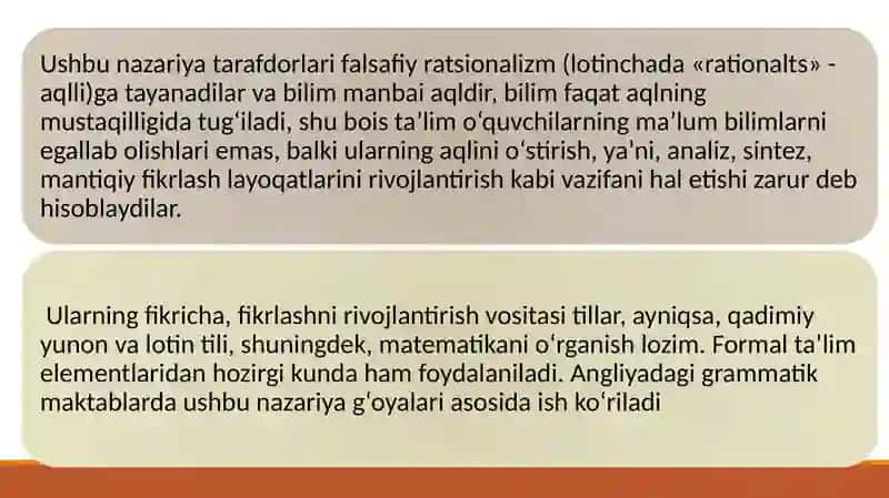 PEDAGOGIK FANLARNI O‘QITISH MAZMUNI 4