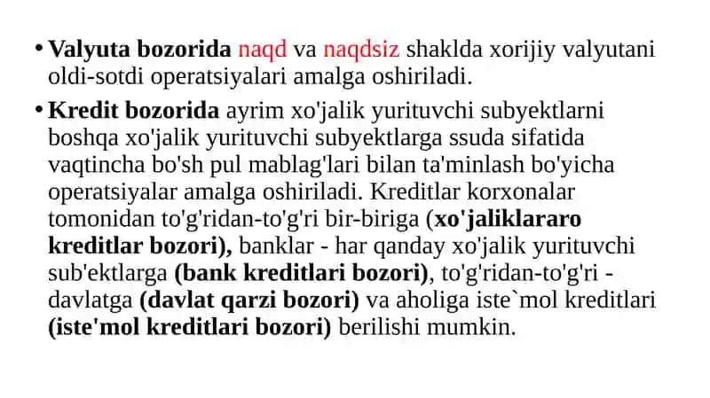 Moliyabozorining vazifalari 4