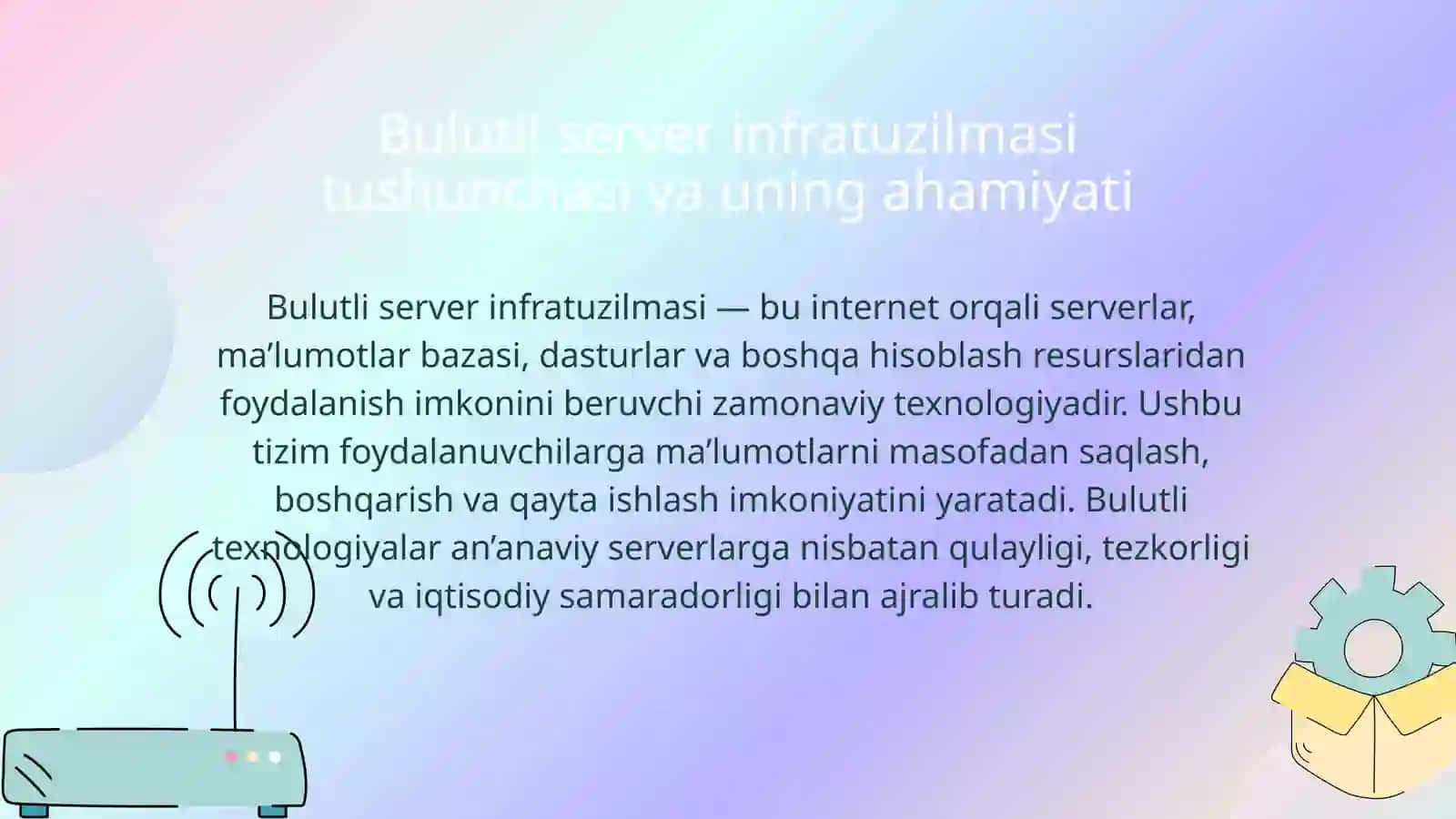 Bulutli server infratuzilmasida xavfsizlik va boshqaruv masalalari 4