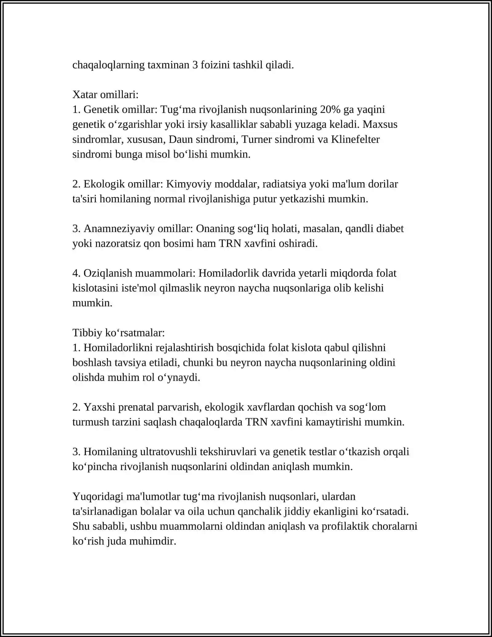 SIYDIK AYIRUV AʼZOLARINING RIVOJLANISH NUQSONLARI 4