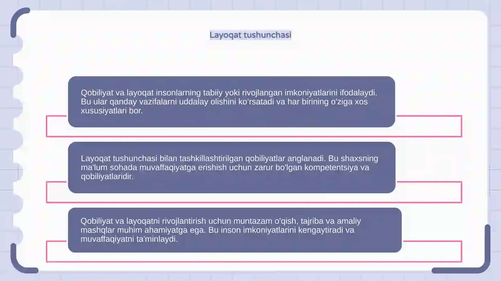 Qobiliyat va layoqat 4