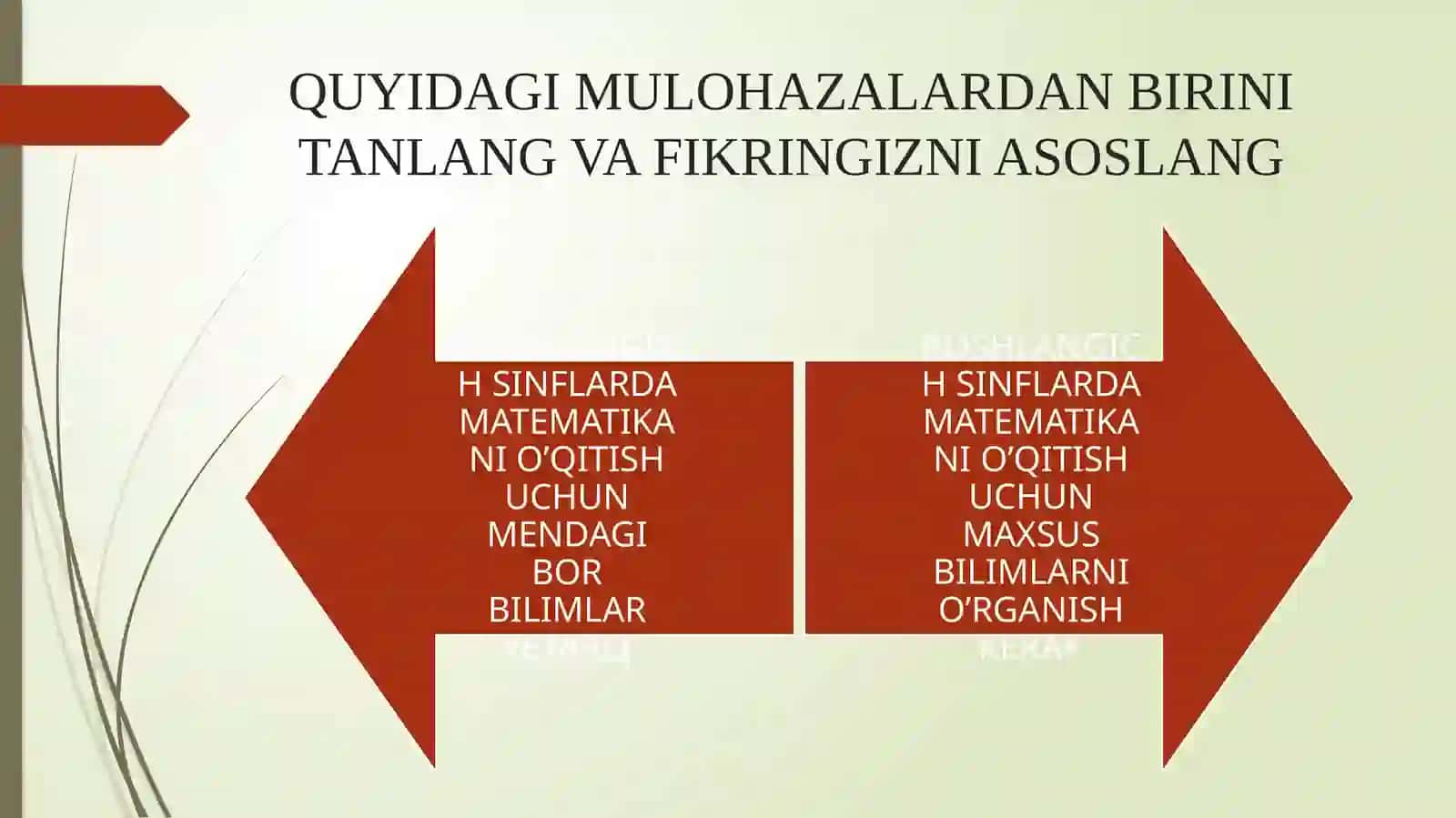 MATМEMATIKA FANLAR IСHIDA 4