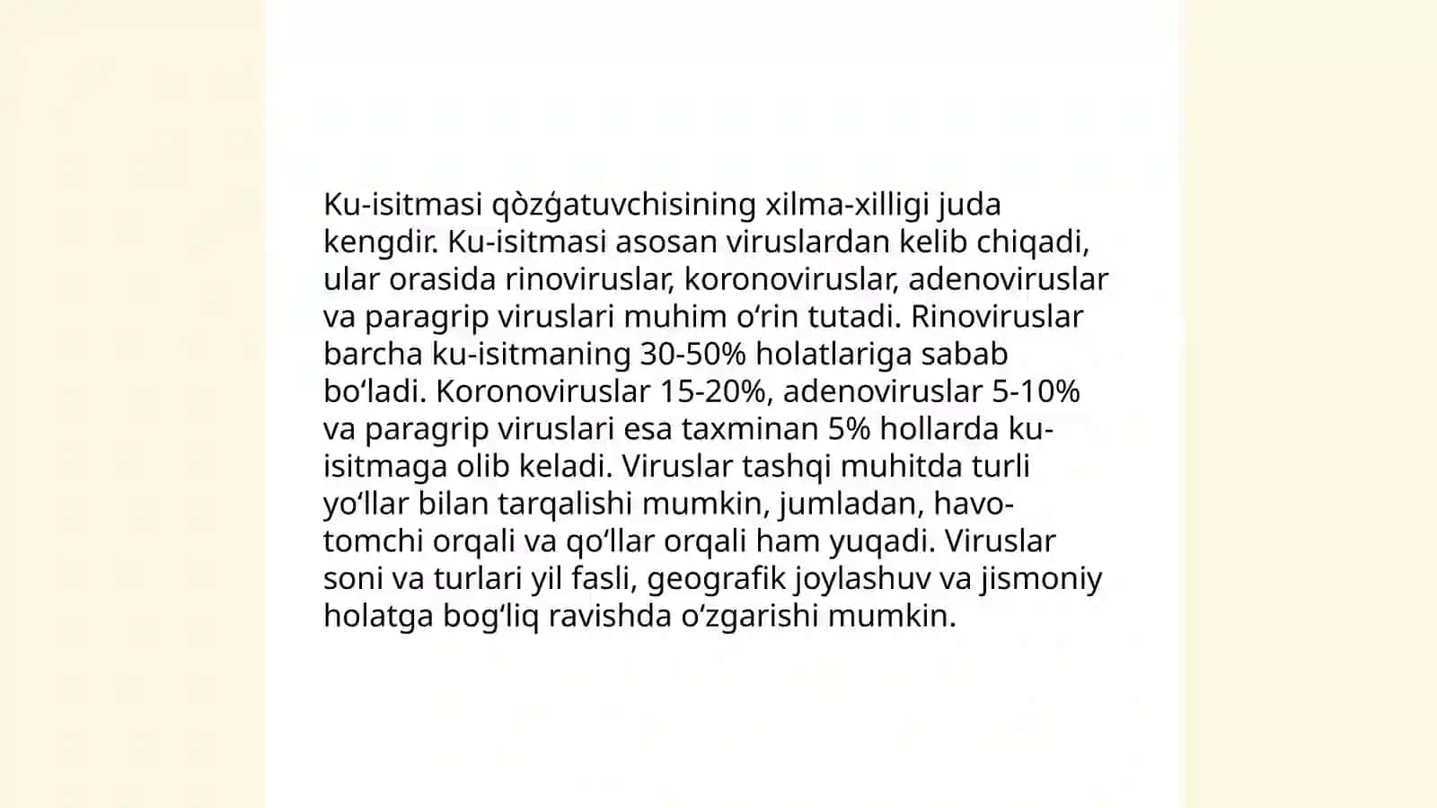Ku-isitmasi qòzģatuvchisining xarakteristikasi 4